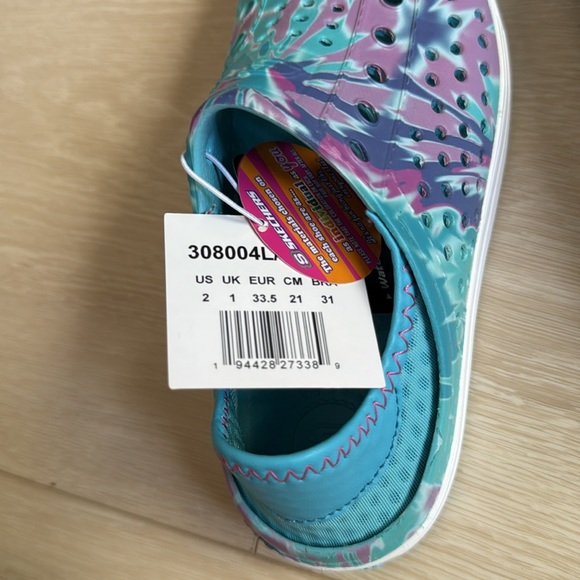 Skechers Cali Gear Turquoise and Purple Shoes NEW IN BOX - Picture 5 of 9